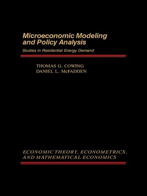 cover image of Microeconomic Modeling and Policy Analysis